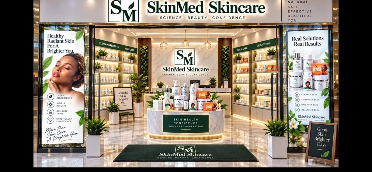Rendering of the new SkinMed Skincare store